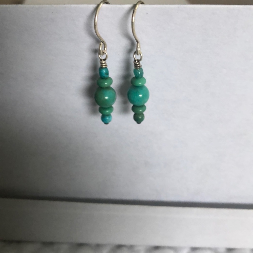 Turquoise and Sterling Silver Earrings